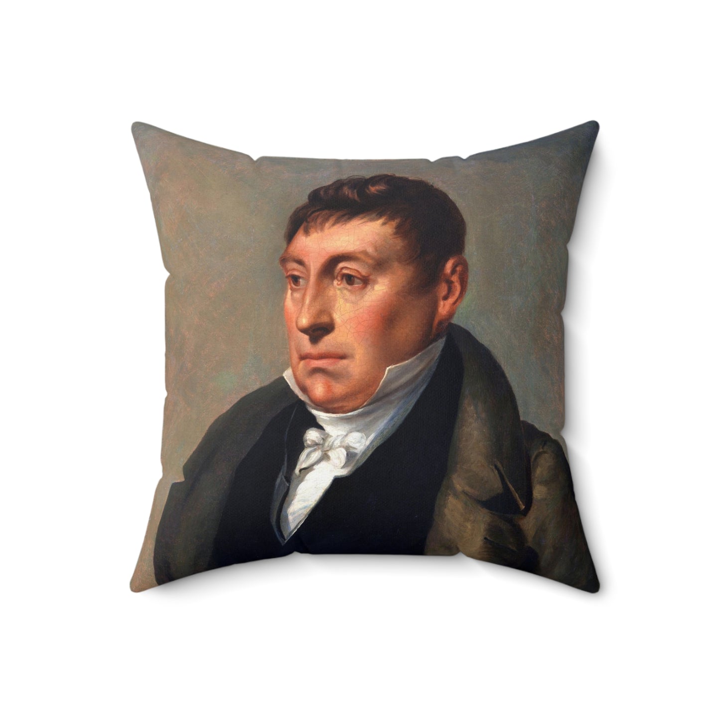 Lafayette Pillow with image of the Marquis de Lafayette