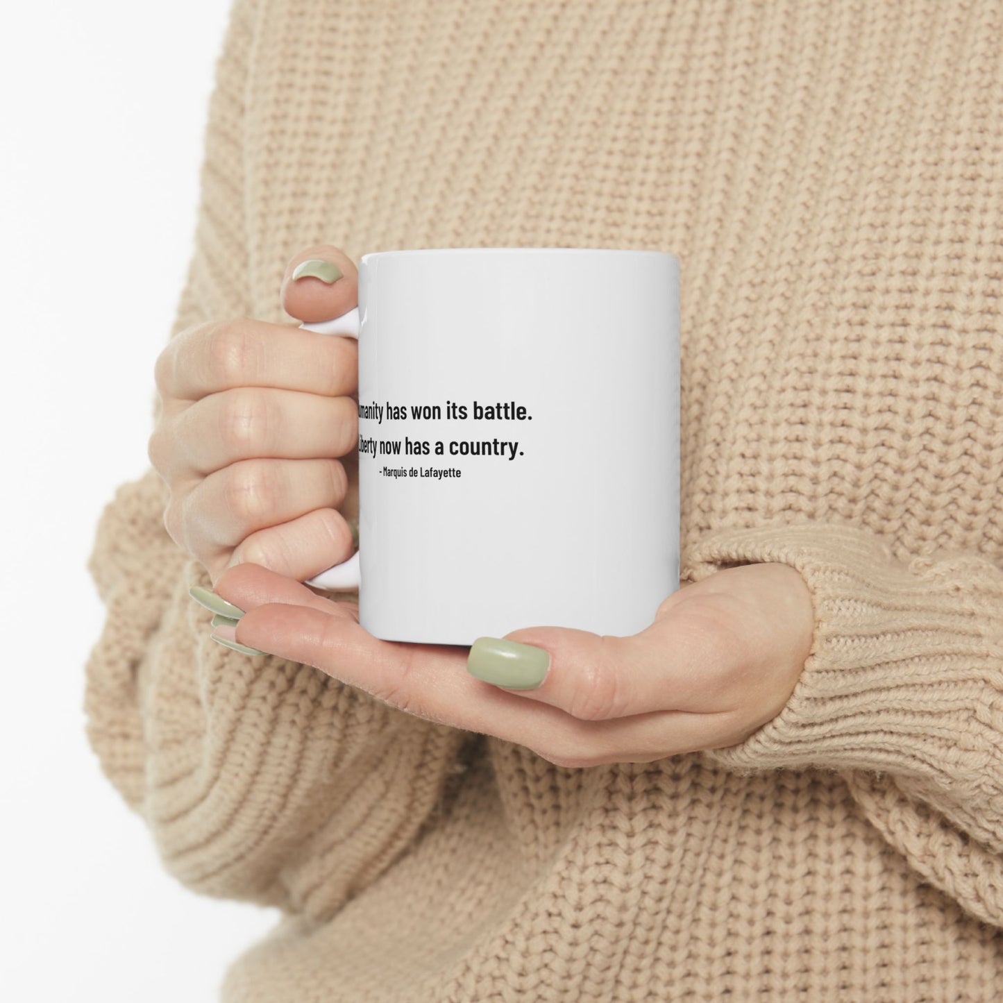 Lafayette Mug - 11oz - Silhouette Signature - With Lafayette Quote