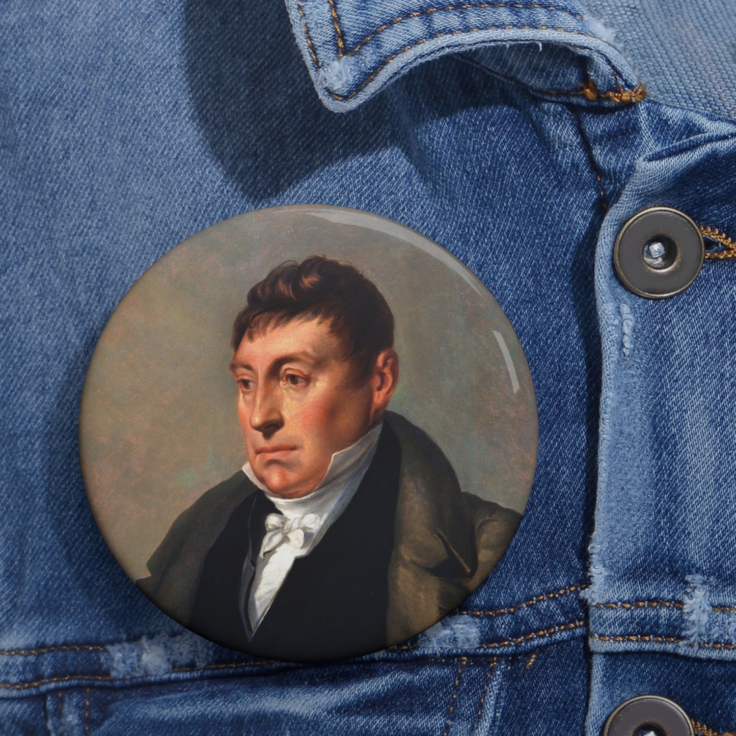 1820's Marquis de Lafayette Button - Unique Gift for the History Lover