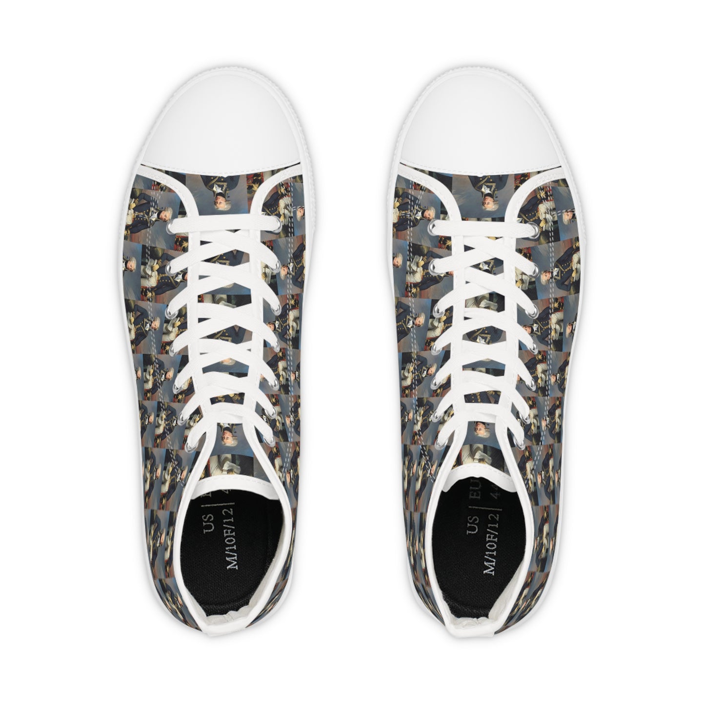 Marquis de Lafayette - Men's High Top Sneakers - Exclusive Classic