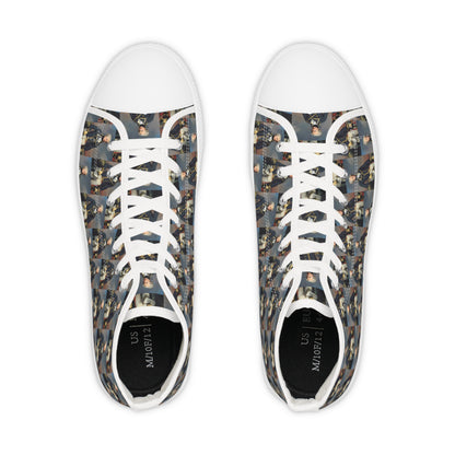 Marquis de Lafayette - Men's High Top Sneakers - Exclusive Classic