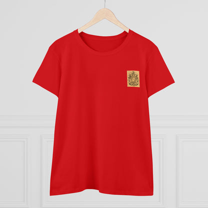 Lafayette Coat of Arms Shirt Emblem - Women's Cap Sleeves Cotton T-shirt