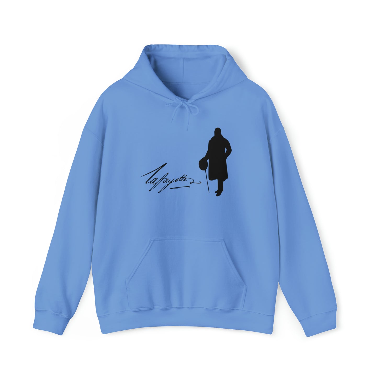 Lafayette Silhouette Signature Unisex Heavy Blend Hooded Sweatshirt - One-sided, No quote on the back