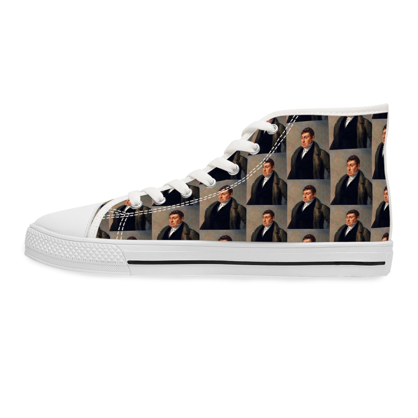 Marquis de Lafayette - Women's High Top Sneakers - 1820 Design