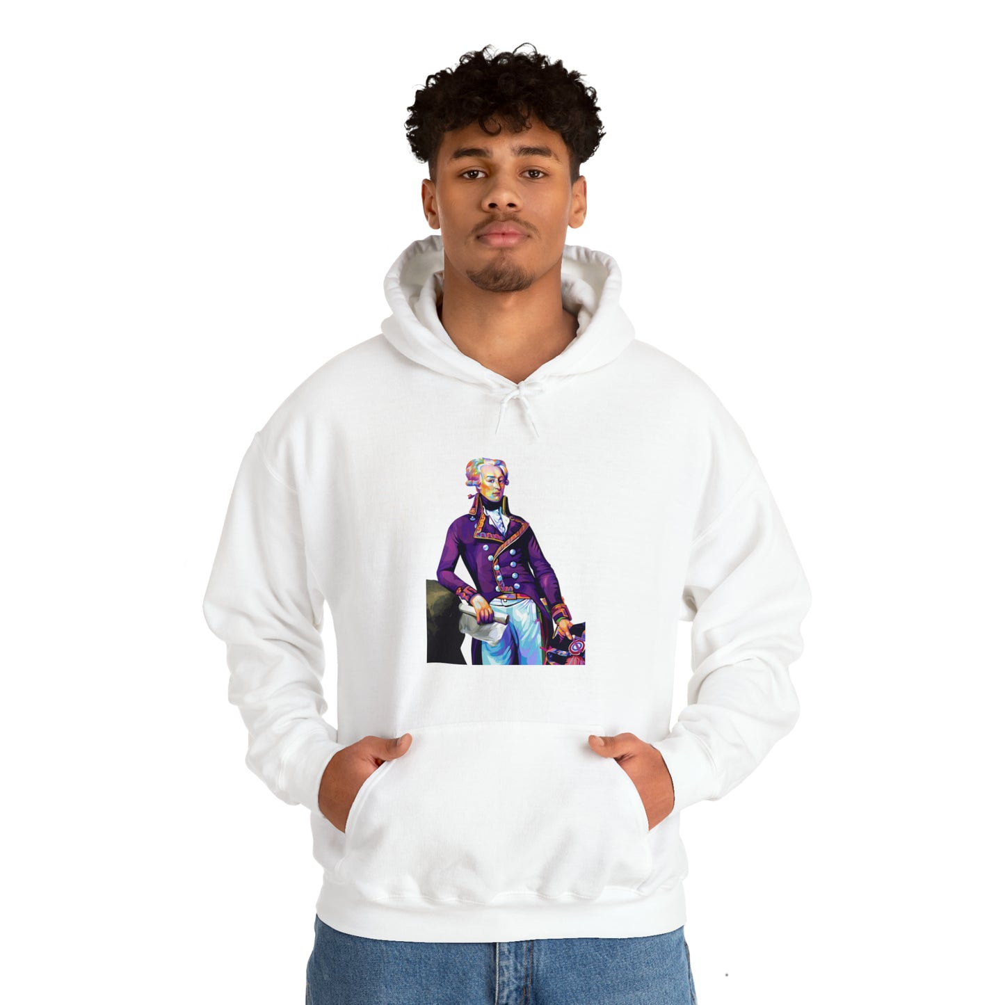 Marquis de Lafayette Pop Art Unisex Heavy Blend Hooded Sweatshirt