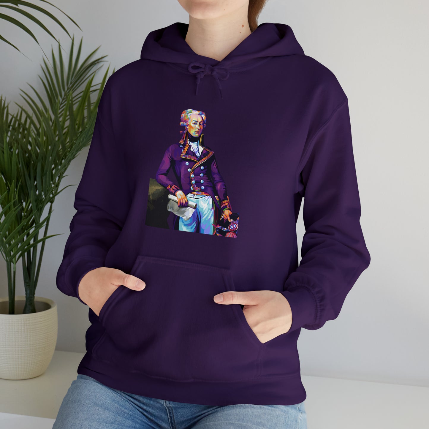 Marquis de Lafayette Pop Art Unisex Heavy Blend Hooded Sweatshirt