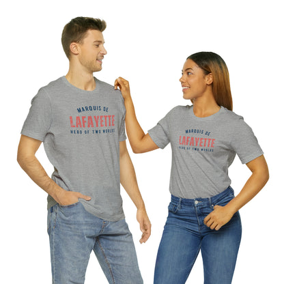 Lafayette Hero of Two Worlds Unisex Jersey Short Sleeve Tee