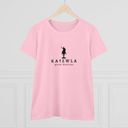 Women's Lafayette Kayewla Cap Sleeves Cotton Tee - Slightly Fitted, Marquis de Lafayette, Bicentennial, History, Washington, Hamilton