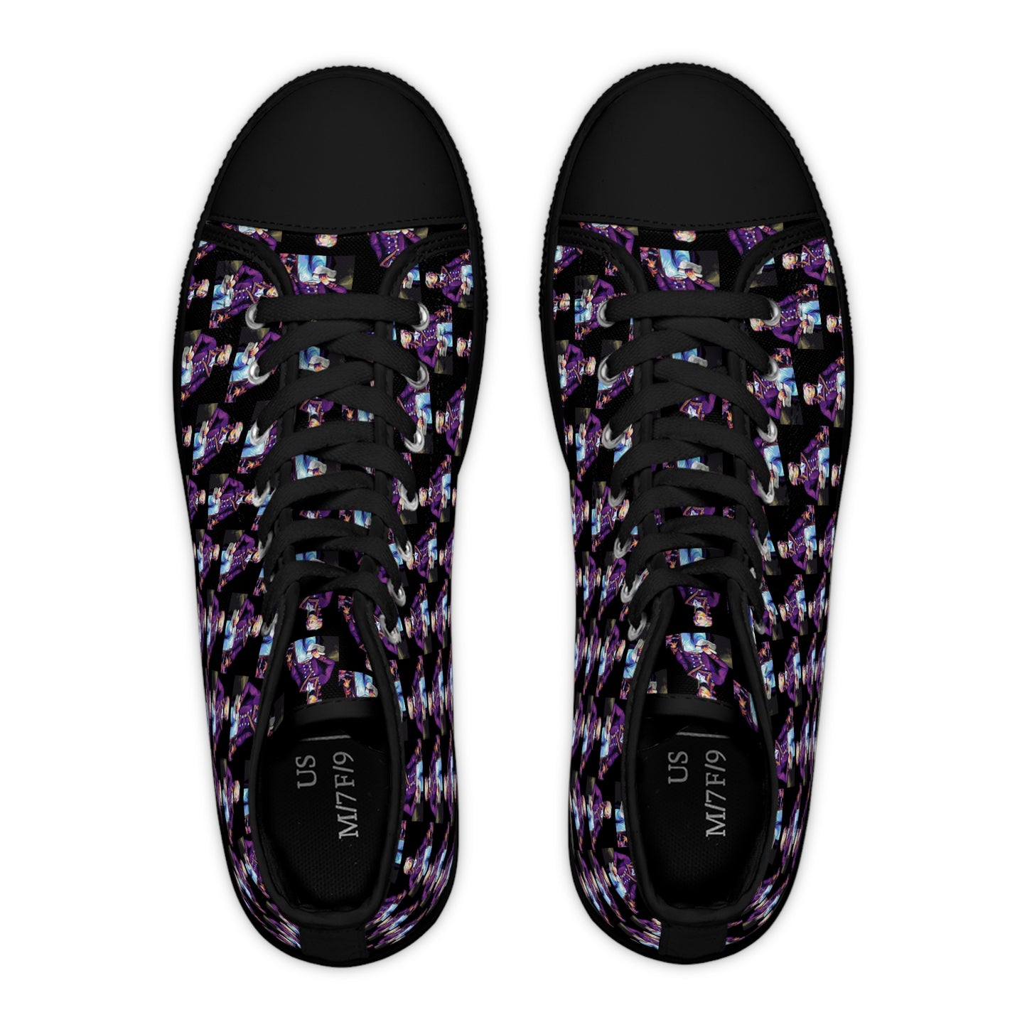 Marquis de Lafayette - Women's High Top Sneakers - Pop Art Design