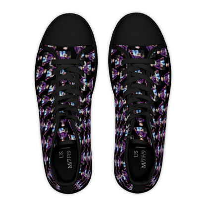 Marquis de Lafayette - Women's High Top Sneakers - Pop Art Design