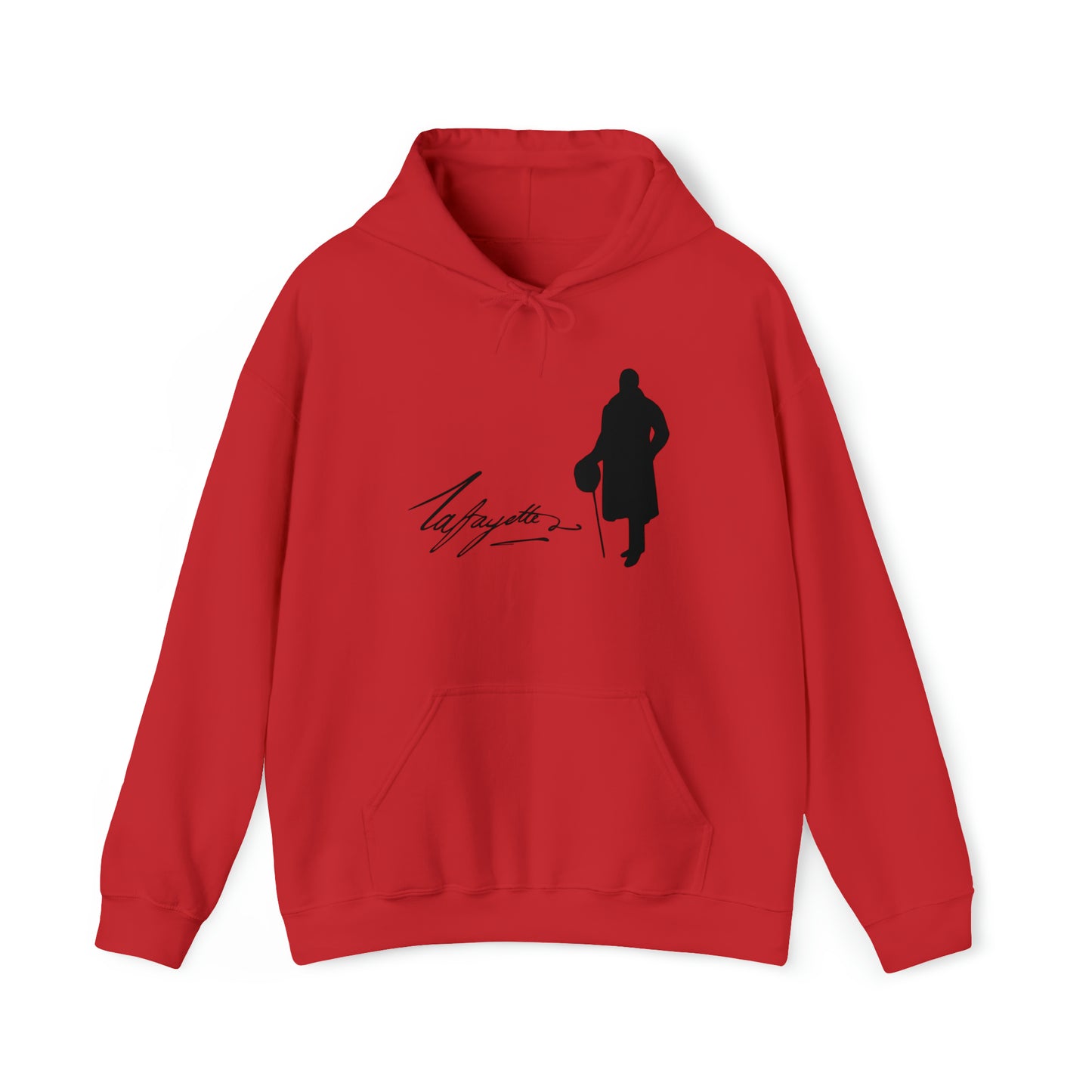 Lafayette Silhouette Signature Unisex Heavy Blend Hooded Sweatshirt - One-sided, No quote on the back