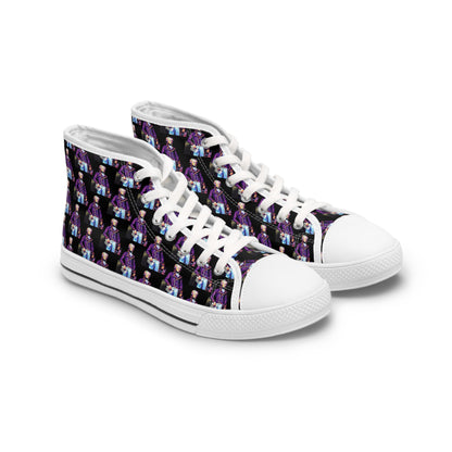 Marquis de Lafayette - Women's High Top Sneakers - Pop Art Design