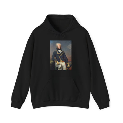 Two-Sided Marquis de Lafayette Classic Unisex Heavy Blend Hooded Sweatshirt With Quote