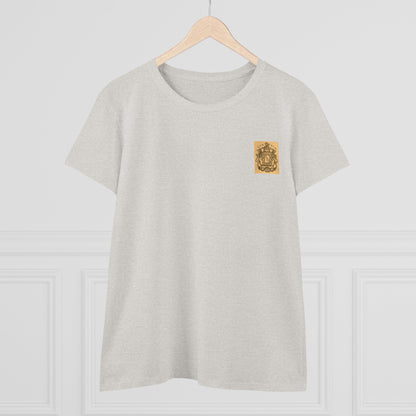 Lafayette Coat of Arms Shirt Emblem - Women's Cap Sleeves Cotton T-shirt