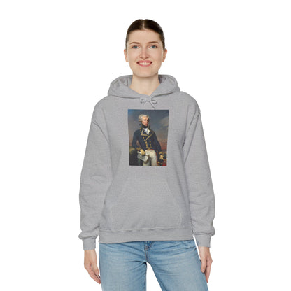 Two-Sided Marquis de Lafayette Classic Unisex Heavy Blend Hooded Sweatshirt With Quote