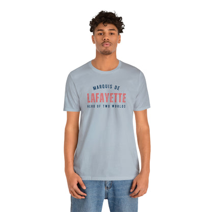 Lafayette Hero of Two Worlds Unisex Jersey Short Sleeve Tee