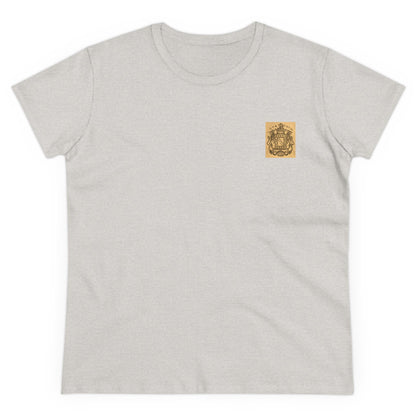 Lafayette Coat of Arms Shirt Emblem - Women's Cap Sleeves Cotton T-shirt