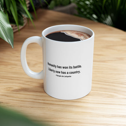 Lafayette Mug - 11oz - Silhouette Signature - With Lafayette Quote