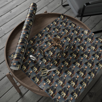 Marquis de Lafayette Wrapping Paper - Classic Portrait