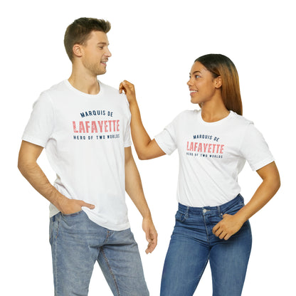 Lafayette Hero of Two Worlds Unisex Jersey Short Sleeve Tee