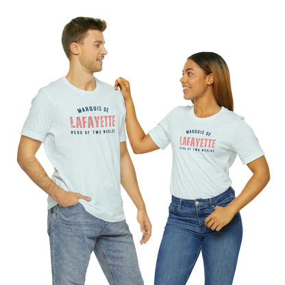 Lafayette Hero of Two Worlds Unisex Jersey Short Sleeve Tee