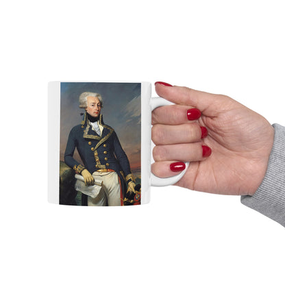 Lafayette Portrait Ceramic Mug — Vive Lafayette 11oz Coffee Cup