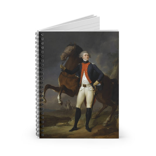 Lafayette Young American Revolution Portrait Spiral Notebook - 6"x 8" lined-page notebook