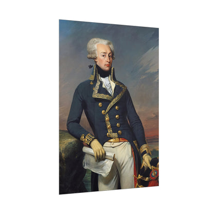 Marquis de Lafayette Classic Portrait Rolled Poster - Beautiful Unique Gift for the History Lover or Lafayette Fan!