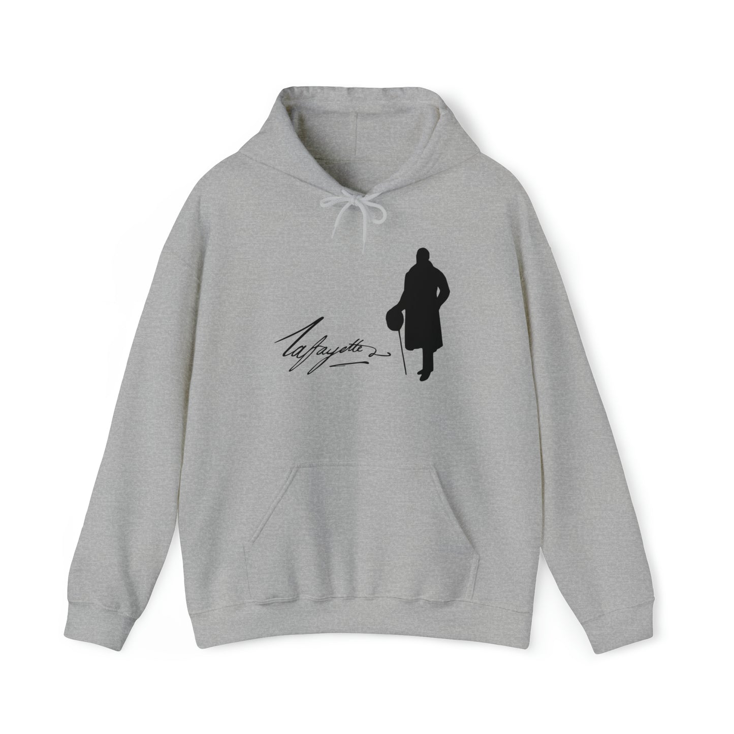 Lafayette Silhouette Signature Unisex Heavy Blend Hooded Sweatshirt - One-sided, No quote on the back