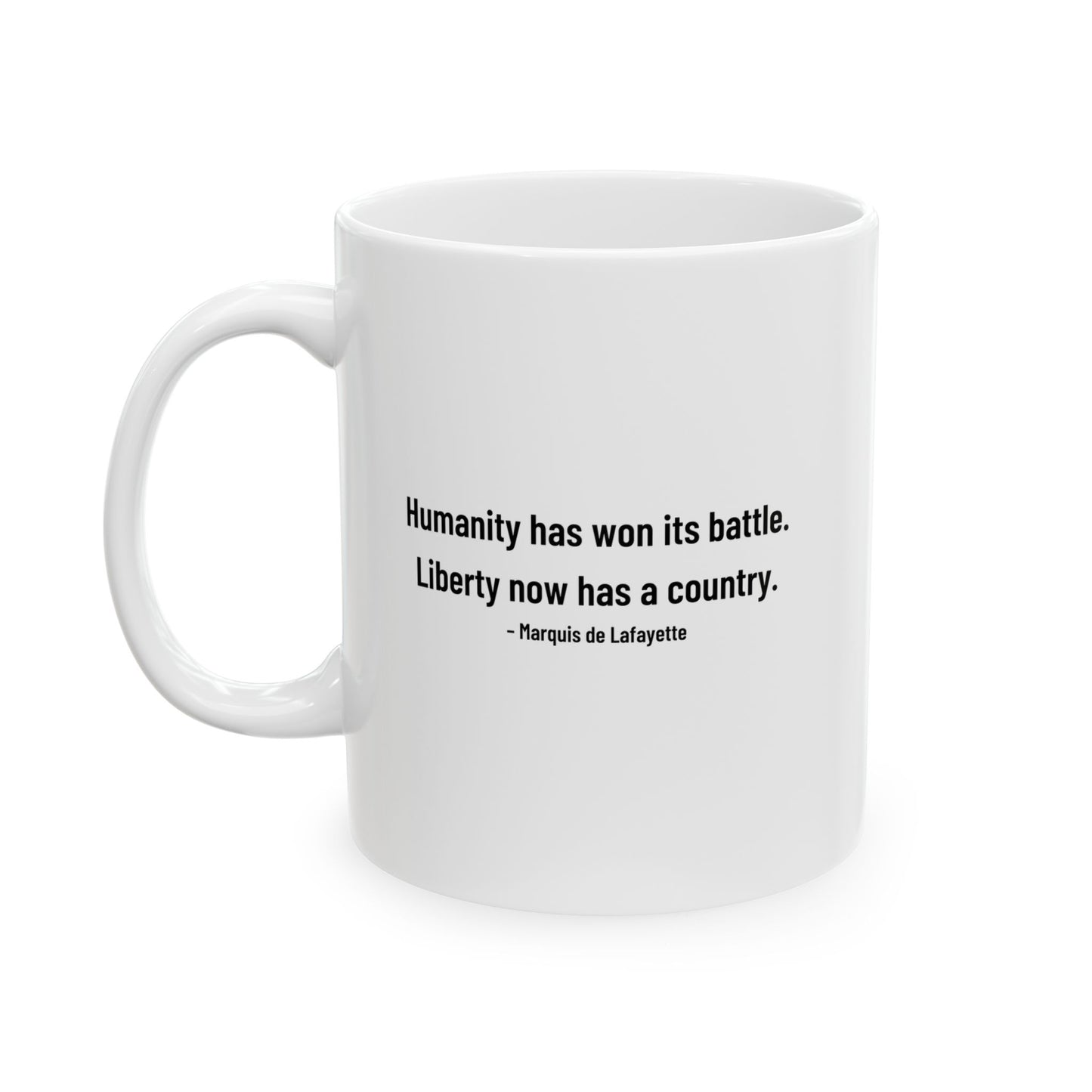 Lafayette Mug - 11oz - Silhouette Signature - With Lafayette Quote