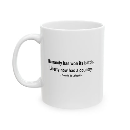 Lafayette Mug - 11oz - Silhouette Signature - With Lafayette Quote