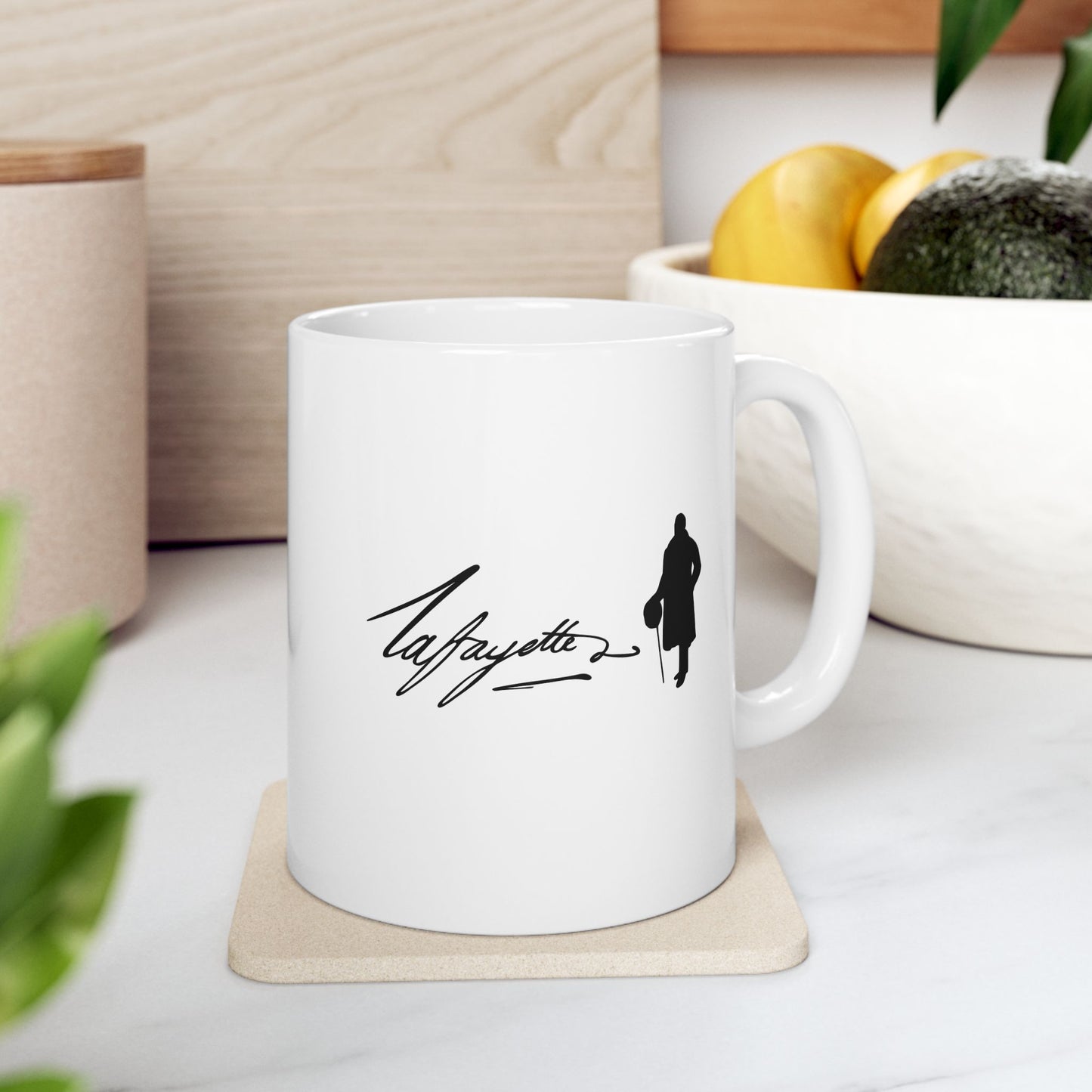 Lafayette Mug - 11oz - Silhouette Signature - With Lafayette Quote