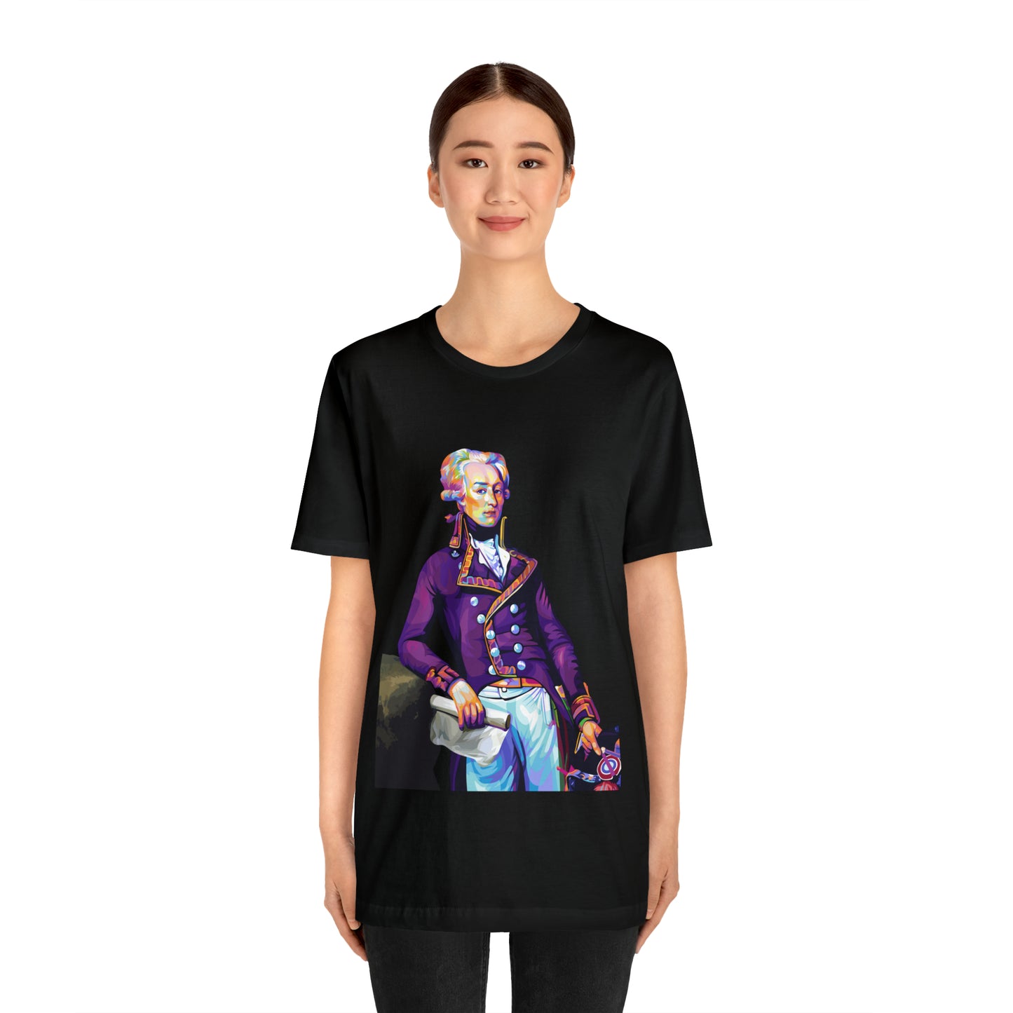 Marquis de Lafayette Pop Art portrait on a tshirtMarquis de Lafayette Pop Art portrait on a tshirt