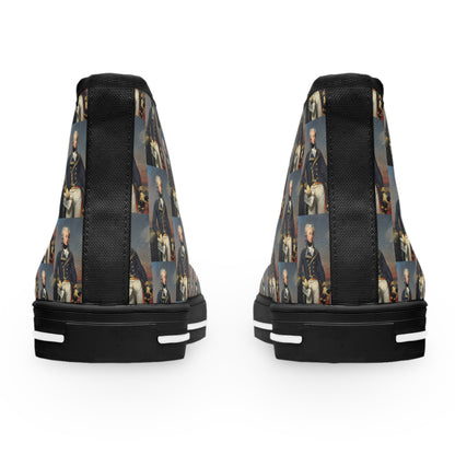 Marquis de Lafayette - Women's High Top Sneakers - Exclusive Classic