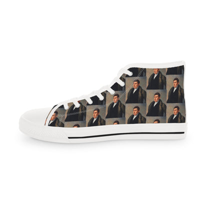 Marquis de Lafayette - Men's High Top Sneakers - 1820 Design