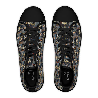 Marquis de Lafayette - Women's High Top Sneakers - Exclusive Classic