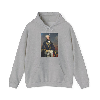 Two-Sided Marquis de Lafayette Classic Unisex Heavy Blend Hooded Sweatshirt With Quote