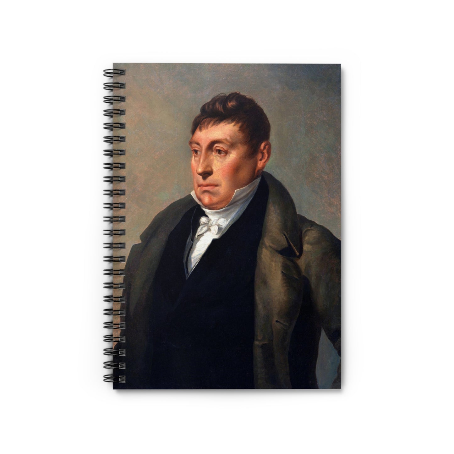 Lafayette 1820's Portrait Spiral Notebook - 6"x 8" lined-page notebook