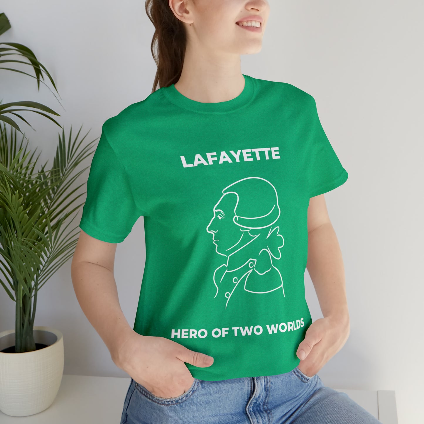 Lafayette Hero of Two Worlds Design - Marquis de Lafayette Unisex Jersey Short Sleeve Tee -