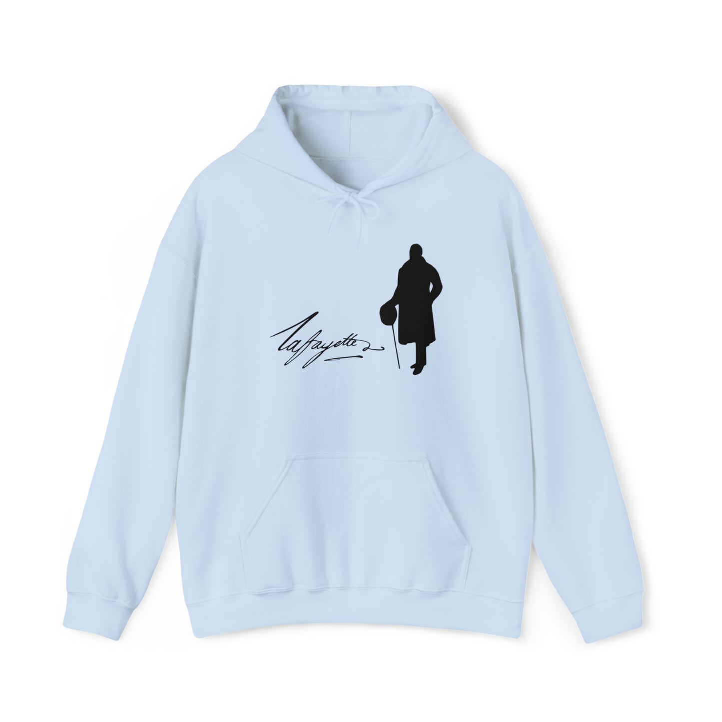 Lafayette Silhouette Signature Unisex Heavy Blend Hooded Sweatshirt - One-sided, No quote on the back