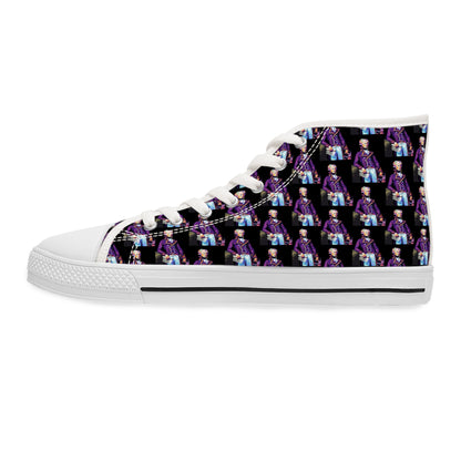 Marquis de Lafayette - Women's High Top Sneakers - Pop Art Design