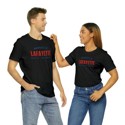 Lafayette Hero of Two Worlds Unisex Jersey Short Sleeve Tee