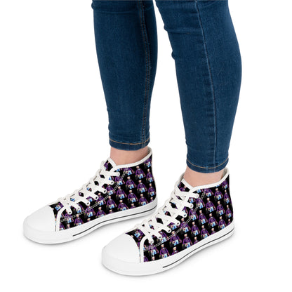 Marquis de Lafayette - Women's High Top Sneakers - Pop Art Design