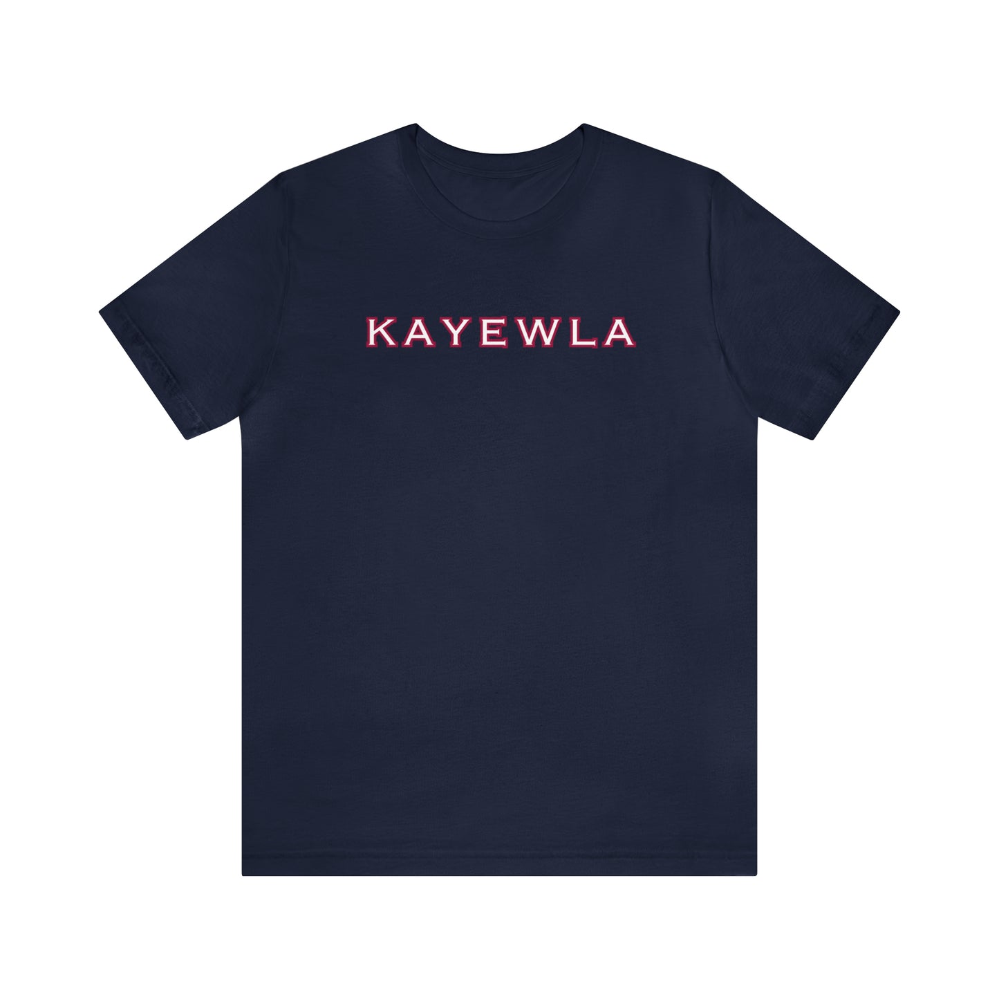 Marquis de Lafayette Kayewla Lettering Unisex Jersey Short Sleeve Tee