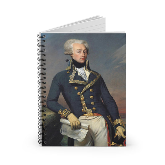 Lafayette Painting Portrait Spiral Notebook - 6"x 8" lined-page notebook