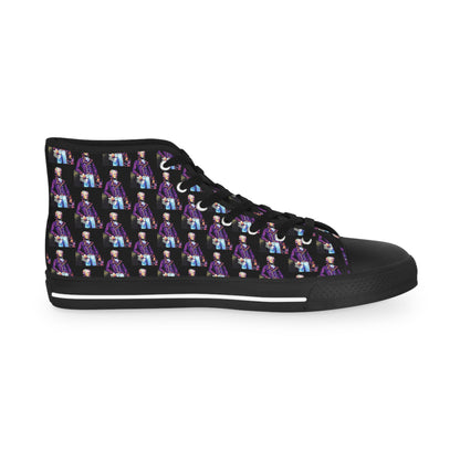 Marquis de Lafayette - Men's High Top Sneakers - Pop Art Design