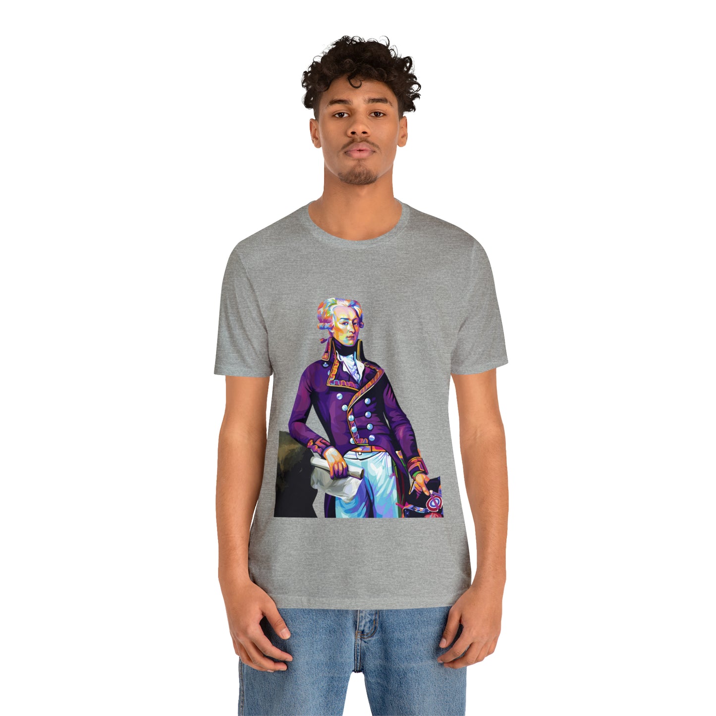 Marquis de Lafayette Pop Art portrait on a tshirt