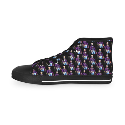 Marquis de Lafayette - Men's High Top Sneakers - Pop Art Design