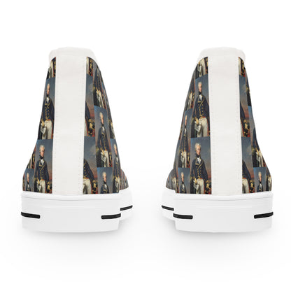 Marquis de Lafayette - Women's High Top Sneakers - Exclusive Classic