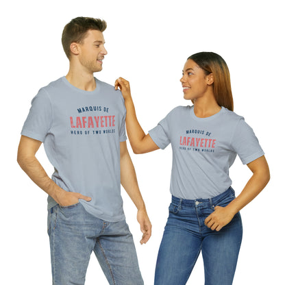 Lafayette Hero of Two Worlds Unisex Jersey Short Sleeve Tee